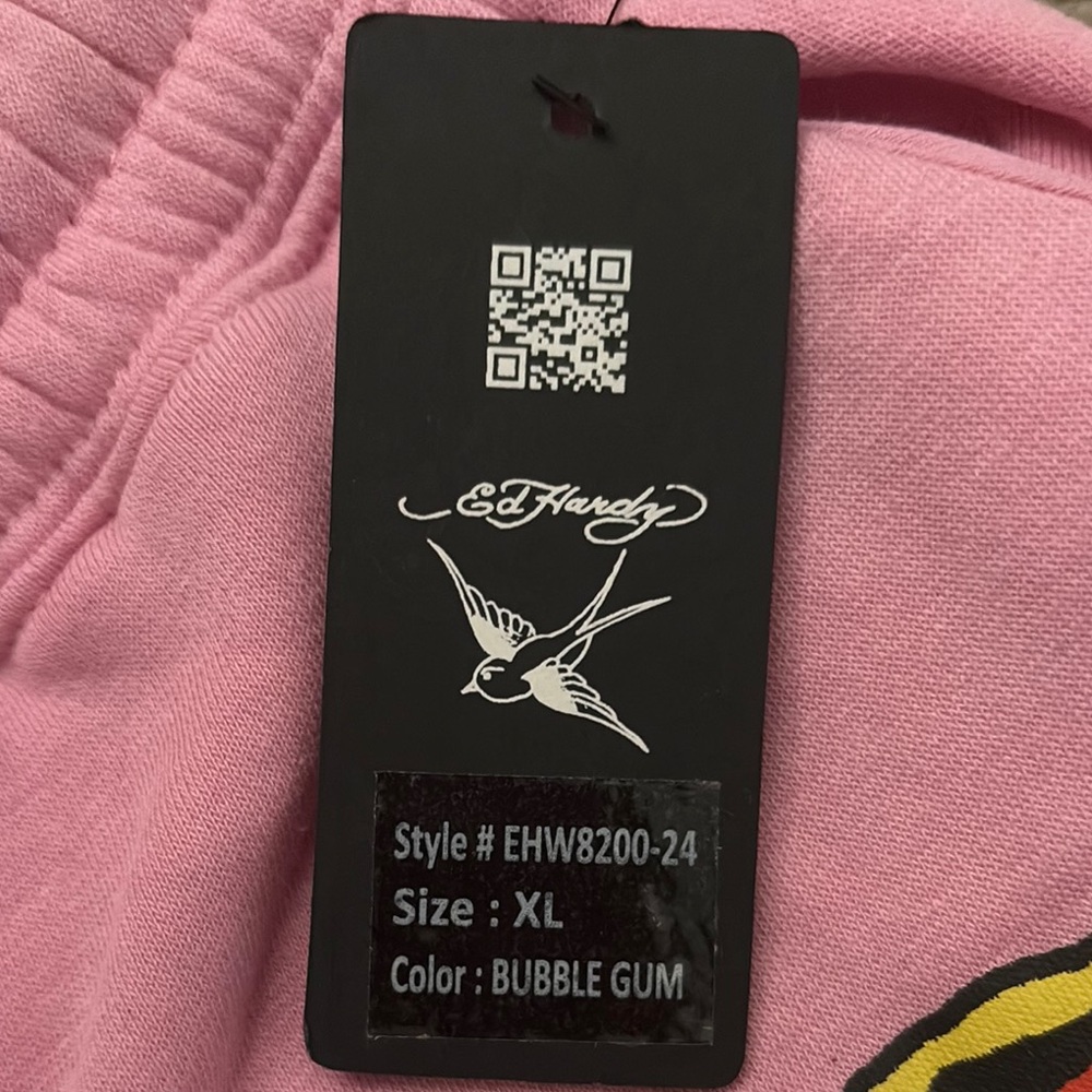 Ed Hardy Bubble Gum Pink Sweatpants